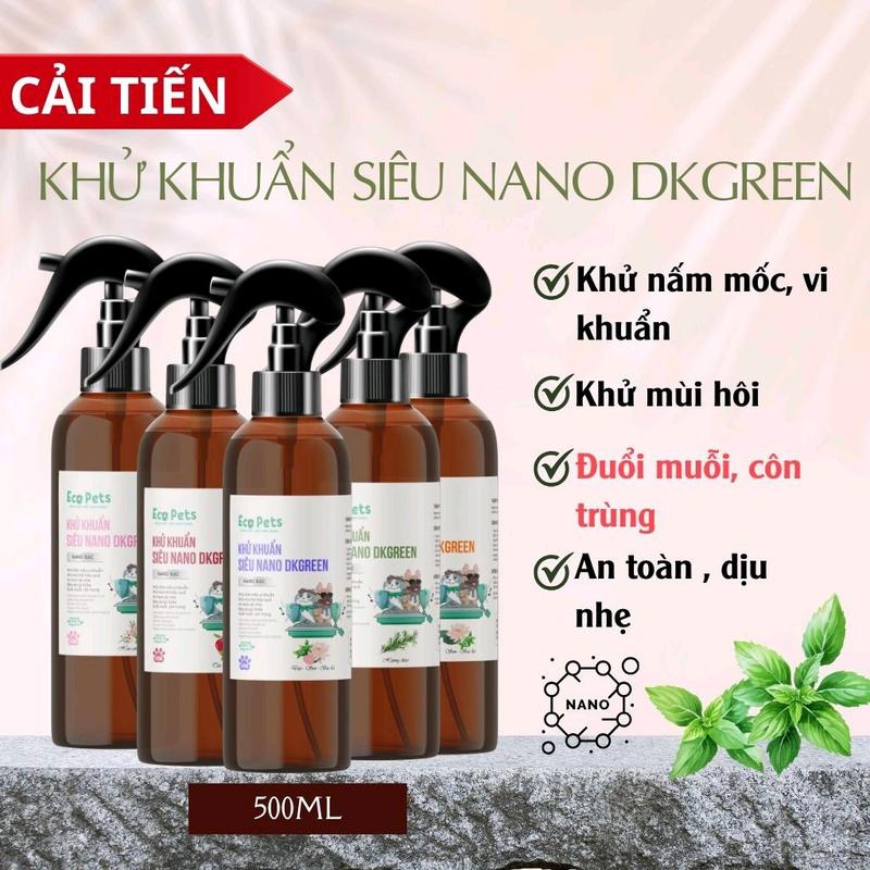  Xịt khử khuẩn siêu nano Eco Pets DKGREEN cho chó mèo - MINIMAL Pet 
