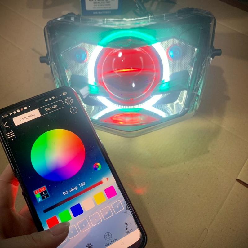 Chóa Đèn 2 tầng lên sẵn Bi 3.0-có hiệu ứng đổi màu