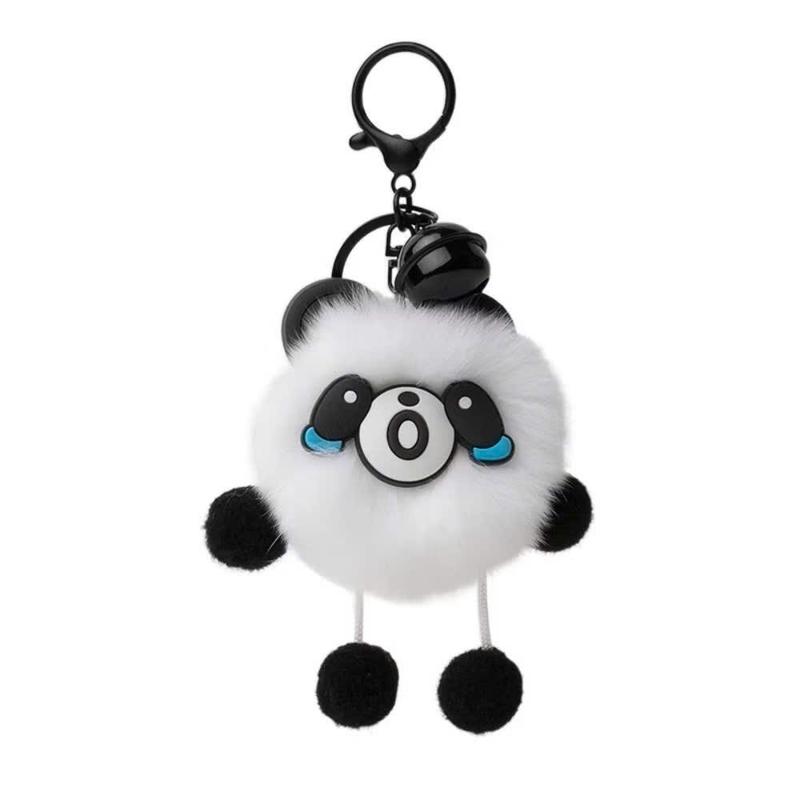 Móc khoá gấu trúc dễ thương đeo balo , túi xách trang trí