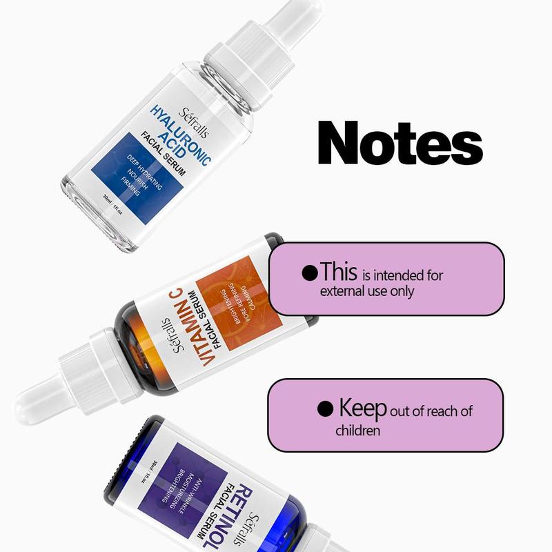 Product Introduction of Lifting Glowing Serums, 3 Counts Moisturizing & Firming Facial Serums for Reducing The Look Or The Signs Of Aging, Skincare Sets 25