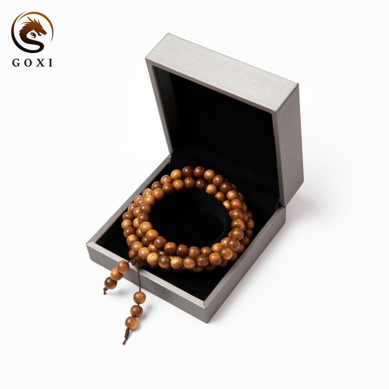 Tràng vòng tay gỗ trầm hương tốc cao cấp GOXI chính hãng, dây tràng trầm tốc 108 hạt phong thủy may mắn, Phụ Kiện sang trọng 2