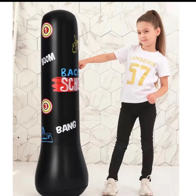 M8( Loại 1 kèm bơm ) trụ đấm bốc tự cân bằng cho bé,trụ đấm boxing, đấm bốc trẻ em, đấm bốc cho bé 5