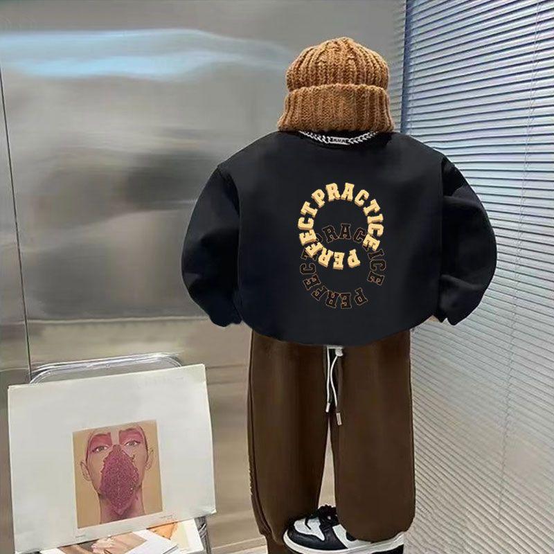 Product Introduction of Áo Hoodie Cho Bé Trai, Phong Cách Phương Tây, Màu Sắc Tươi Sáng, Hàng Mới Về 2023, Phong Cách Hàn Quốc Cho Trẻ Em, Quần Áo Kỹ Thuật Số Tiếng Anh, Dài Tay, Áo Hợp Xu hướng Cho Trẻ Em 14
