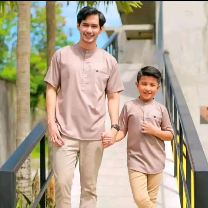 Baju koko lengan pendek couple ayah anak terbaru dan terlaris 4