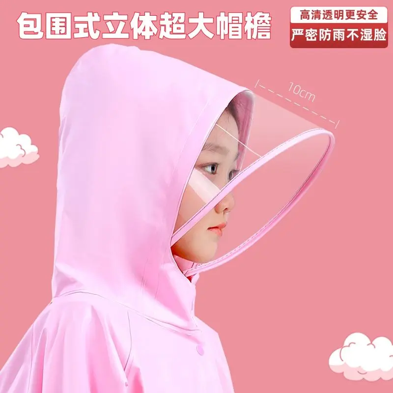 Áo Mưa Trẻ Em, Có Vị Trí Cặp Sách, Áo Mưa Hoạt Hình, Dành Cho Bé Trai Và Bé Gái, Thích Hợp Cho Mẫu Giáo, Thời Trang, Áo Mưa Học Sinh 3
