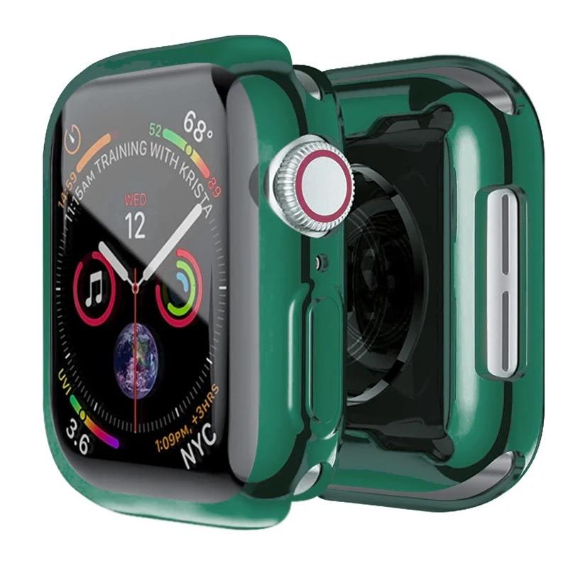 Product Introduction of Pelindung Skrin, Penutup Bumper TPU Penuh, Aksesori untuk Sarung Jam Tangan Apple, Serasi dengan Siri Iwatch 9, 8, 7, SE, 6, 5, 4, 3, 2, 1, Tersedia dalam 45mm, 41mm, 44mm, 40mm, dan 42mm, Siri Iwatch Accessories Smart 20