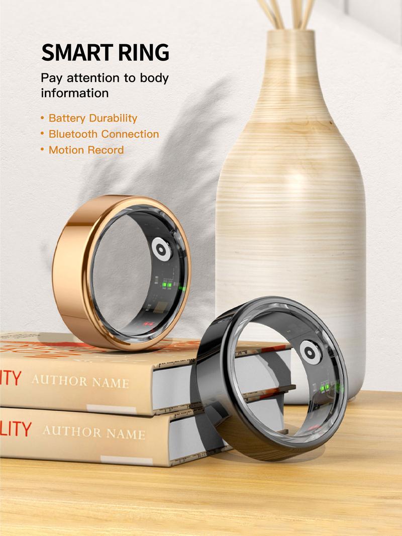 Product Introduction of Stainless Steel Digital Smart Ring, Multifunctional Smart Connection Ring, Waterproof High Tech Sports Ring, Fashionable Wearable Device for Men & Women 2