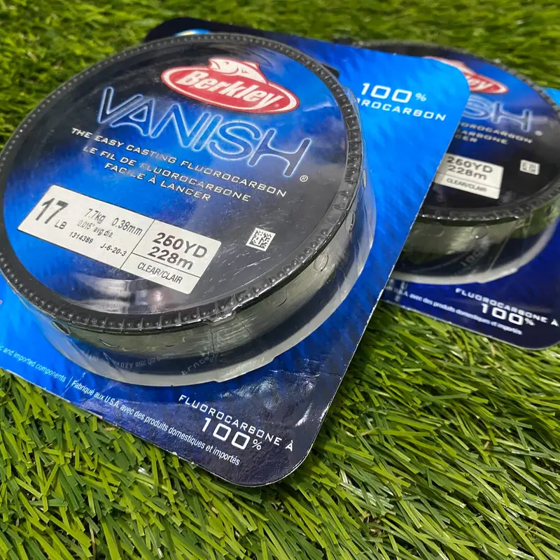 SENAR PANCING BERKLEY VANISH 250YD 228M CLEAR 100% FLUOROCARBON 4