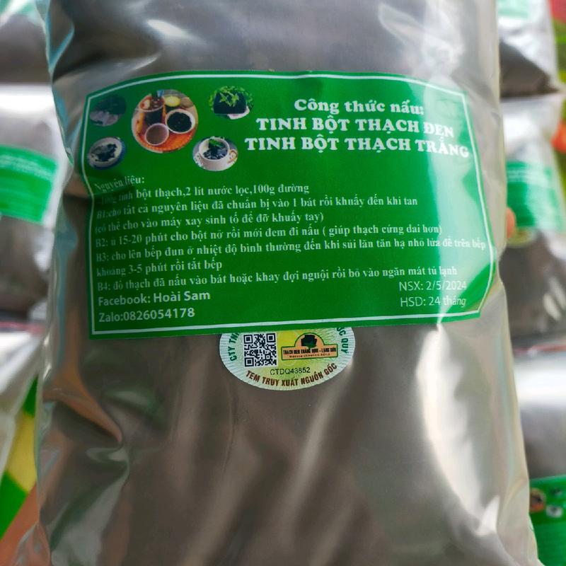 tinh bột SƯƠNG SÁO (thạch đen) gói 1kg Topping