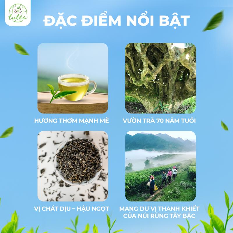 Product Introduction of TRÀ XUÂN Trà Shan Tuyết Than Uyên tiêu chuẩn Hữu Cơ - túi 200g chè san tuyết 9
