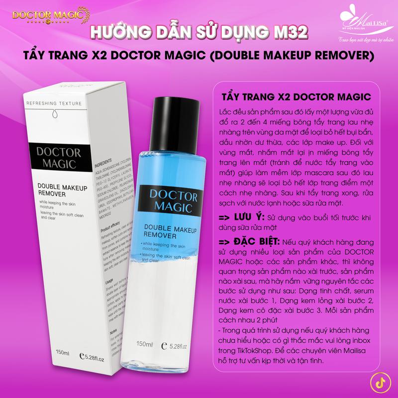 Product Introduction of M32 - Tẩy Trang X2 Doctor Magic - Double Makeup Remover - 150ml - Nước Tẩy Trang 7