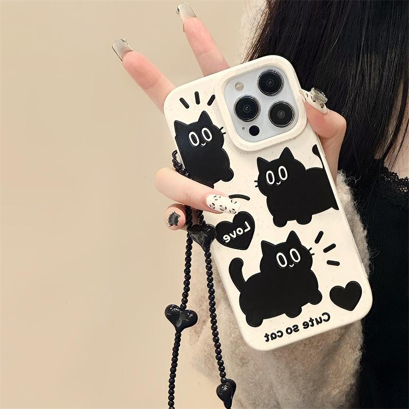 Ốp Điện Thoại, Dành Cho Iphone15pro, 14Promax, Apple 13, 12 / 11, Thiết Kế Vỏ Lúa Mì, Có Thể Dùng Làm Vòng Đeo Tay, 78plus Hoạt Hình 0