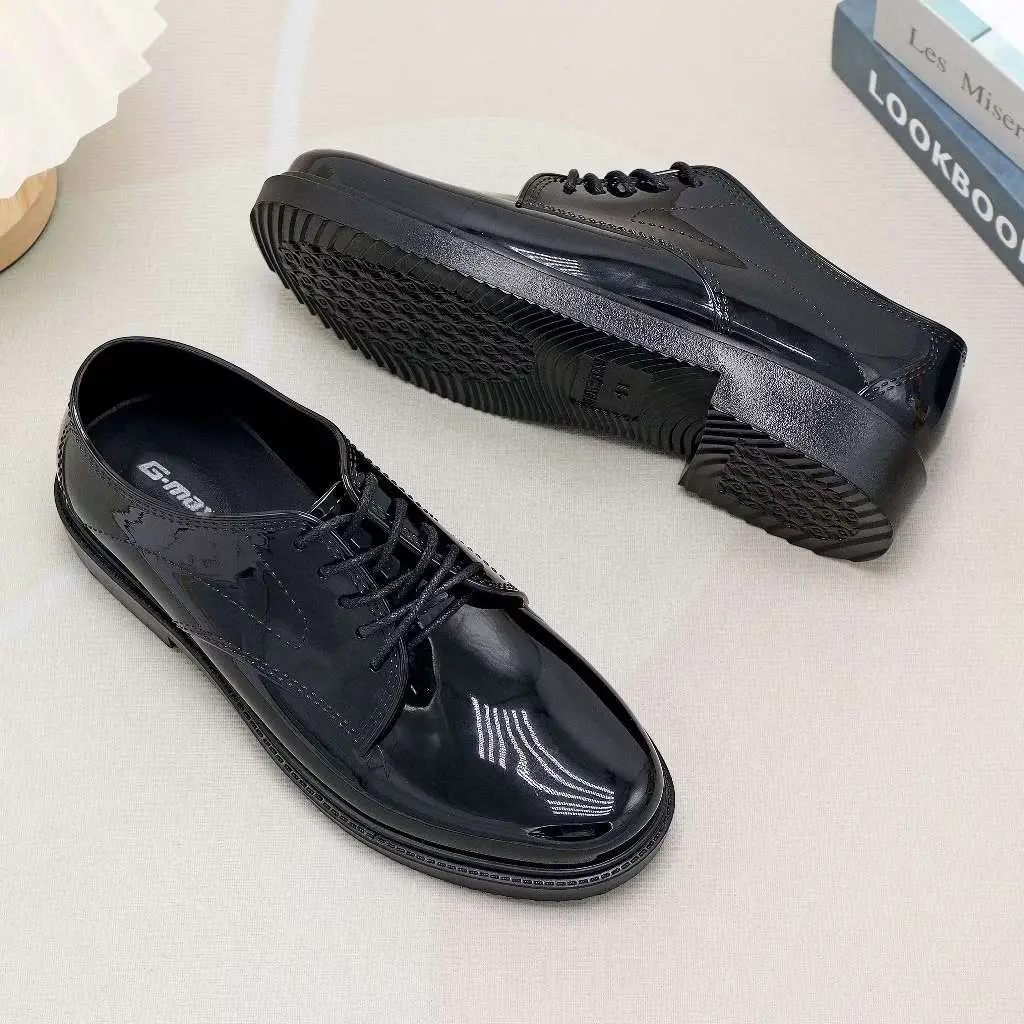 Men's Premium Security Shoes - Anti-Slip, Waterproof & Breathable Design for School/Mall Guards - All-Day Comfort - Boy, Footwear Chef Closed Footwear Boy