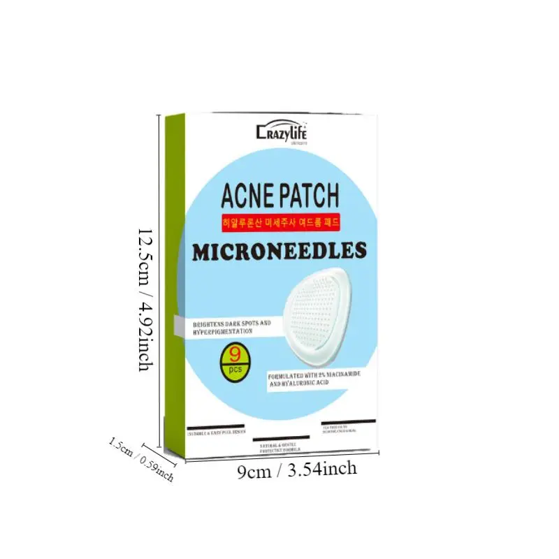 Acne Patch, 9 Counts/set Micro Needle Acne Patch, Invisible Acne Cover Patch, Zit Patch, Pimple Patch, Face Acne Patches, Skin Care Product, Dark Spot Remover 1