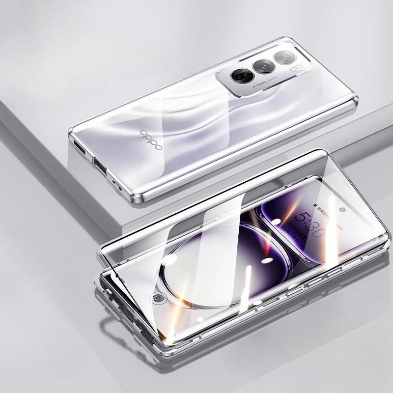 Product Introduction of For OPPO Reno 13 Pro 12 F 12F 12 Pro Reno12 Oppo Ren12F 4G 5G 2024 Flip Case Double Sided Tempered Glass Hard Phone Case Lens Protector Shockproof Cover 36