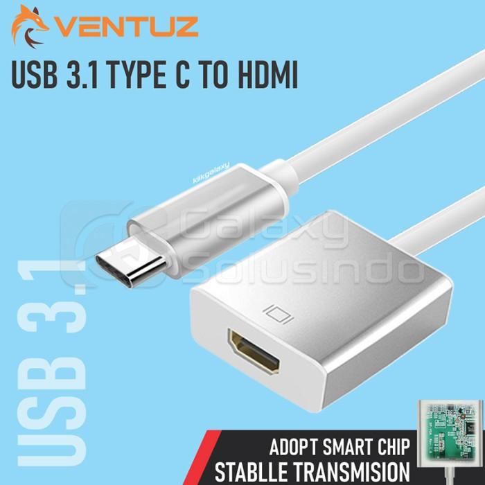 Gambar VENTUZ USB Type C to HDMI Converter dari GASOL KALIURANG Kota Malang Tokopedia