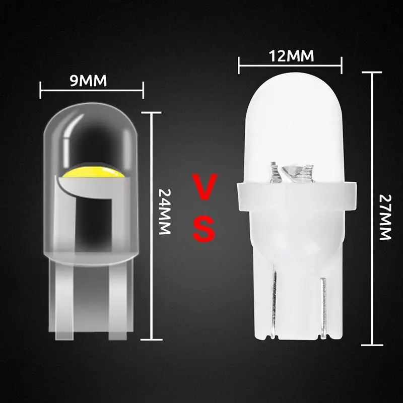 Đèn Dừng Nêm Ô Tô LED COB, 1 Chiếc, T10 W5W 168 501 2825, Bóng Đèn Cửa Bên, Đèn Dụng Cụ, Cho Ô Tô 7