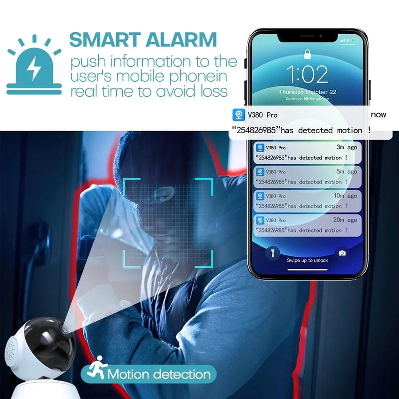 Product Introduction of SouthOcean V380 Pro CCTV Camera for house WiFi Wireless connect phone IP Camera Security Home Network Video ip cam Surveillance Night Vision Smart Indoor Baby Monitor 5