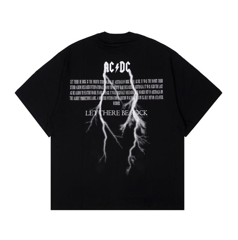 Tshirt Oversize NonWash ACDC Let There Be Rock Vintage Tees 2