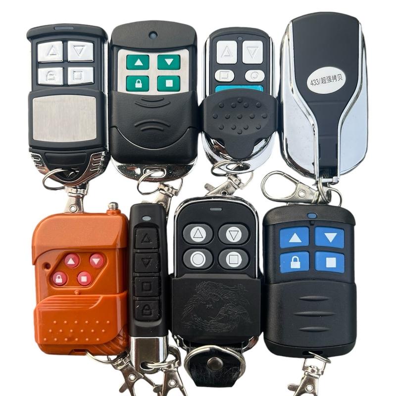 Điều khiển cửa cuốn mã sao chép thông minh 433mhz Remote có pin sẵn. die uk hien cua cuon