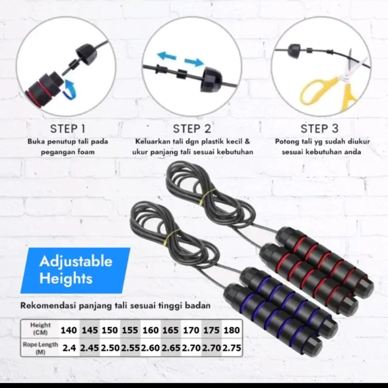 Skipping Rope Olahraga Lompat Tali Jump Rope Skipping Workout 1