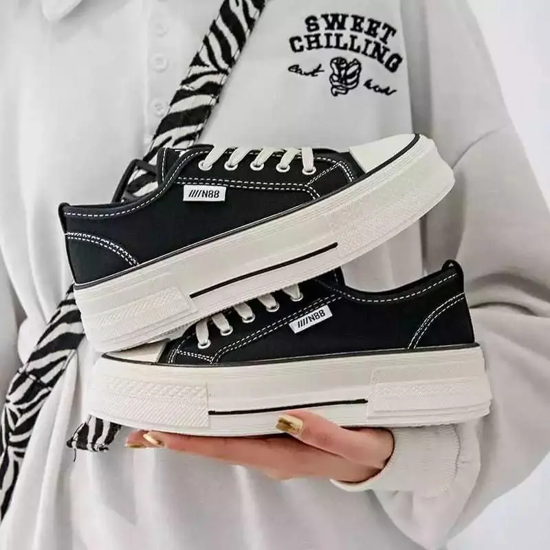Sepatu sneakers wanita n88 kets casual cewek korean style canvas
