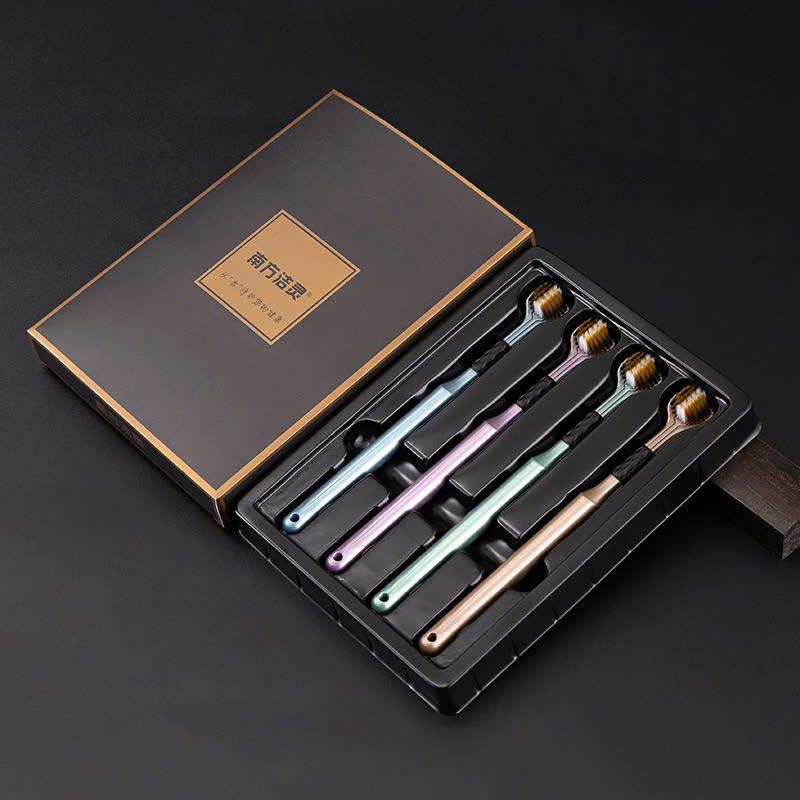 Sét 4 Bàn Chải Đánh Răng 3 Chiều Làm Sạch Khoang Miệng - Đánh Bay Cao Răng Và Vết Ố Vàng bàn  chải bót đánh răng  hai chiều serum trắng cục nâng khớp  niềng răng