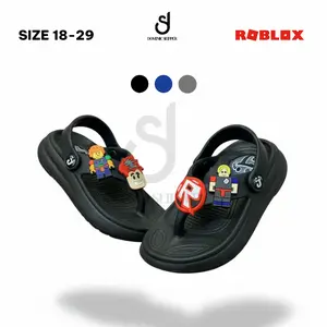 Sandal Jepit Anak Karakter Roblox Sendal Cowok Cewek Berbunyi Citcit Bahan EVA Trendy Size 18-29