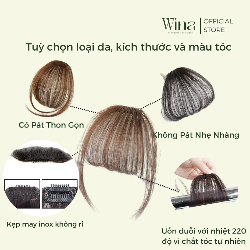 Tóc Giả Mái Thưa Tóc Thật WINA TMT15 1