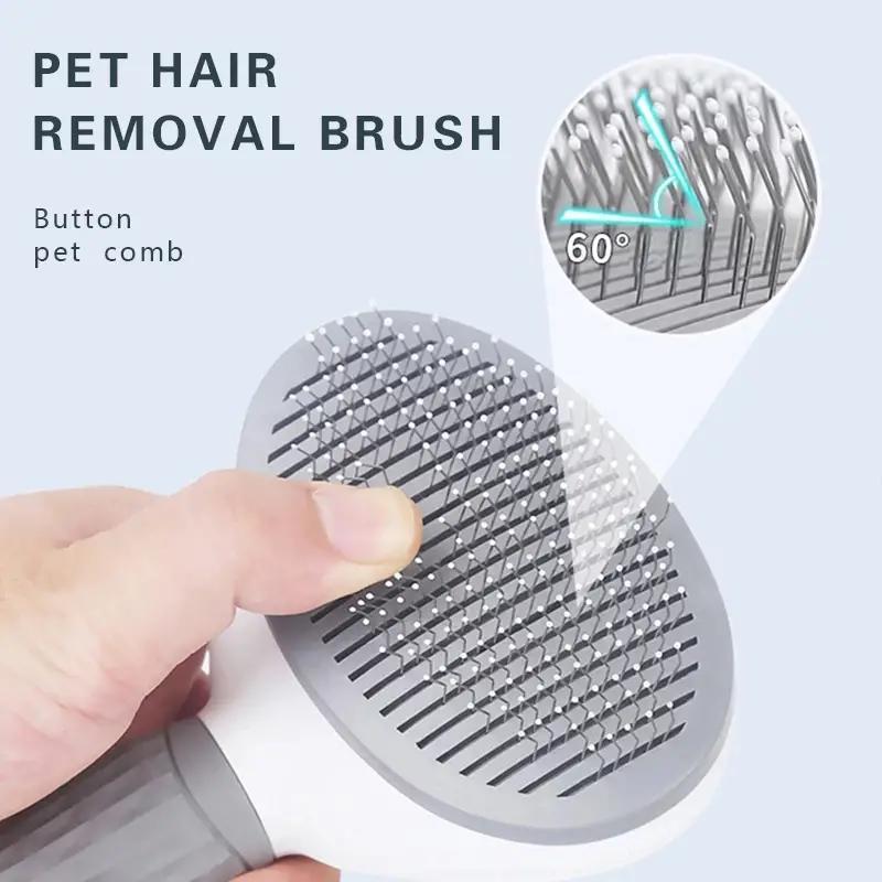Product Introduction of Pet Hair Remover Brush, Durable Dog & Cat Grooming Brush, Pet Massage Remover, Dog & Cat Grooming Supplies, Dog & Cat Accessories 3