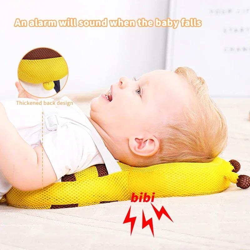 Product Introduction of Head Back Protector Baby Protect Pillow Learn Walk Headgear Prevent Injured Safety Pad  prevention Fall Cartoon Bee Kids Pillows 6