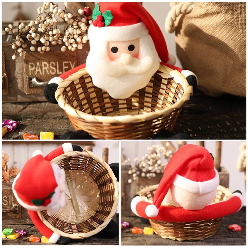 Product Introduction of Giỏ Kẹo Giáng Sinh, Giáng Sinh Vui Vẻ, Ông Già Noel, Người Tuyết, Hộp Đựng Đồ Ăn Nhẹ, Hộp Giáng Sinh, Năm Mới, Đồ Trang Trí Tiệc 11