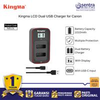 Gambar Kingma BM058-NB13L LCD Dual USB Charger for Canon NB13L Portable Universal dari Sentra Digital Kota Surabaya 1 Tokopedia