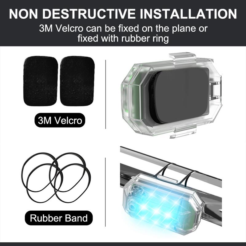 Product Introduction of FANTUDZ Wireless Remote Control LED Strobe Light for Motorcycle Car Bike Scooter Anti-collision Warning Lamp Flash Indicator Waterproof 18