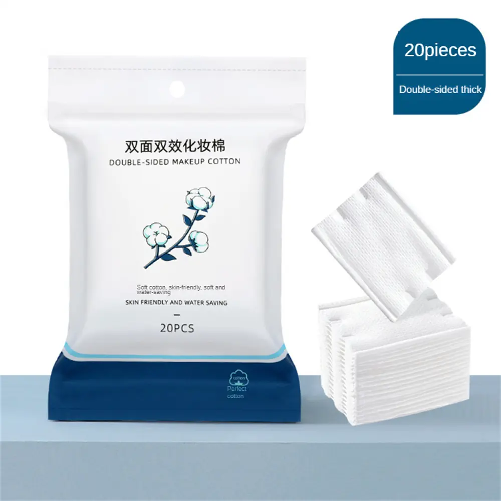 Double-Sided Thick Cotton Pad Cosmetic Makeup Remover Three-Layer 50-Piece Disposable Makeup Remover Cotton Cosmetic