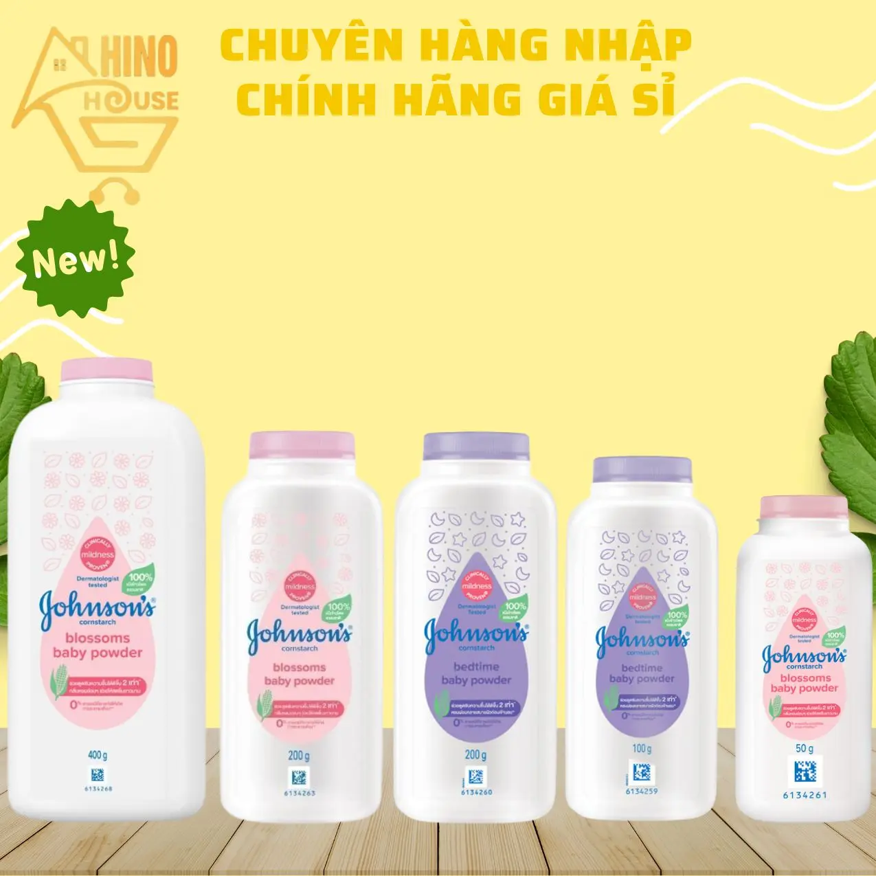 Phấn Rôm Baby Thái Lan Hương Hoa Thơm Mát, Hỗ Trợ Rôm Sẩy, Khô Thoáng Làn Da Cho Bé - Hinohouse