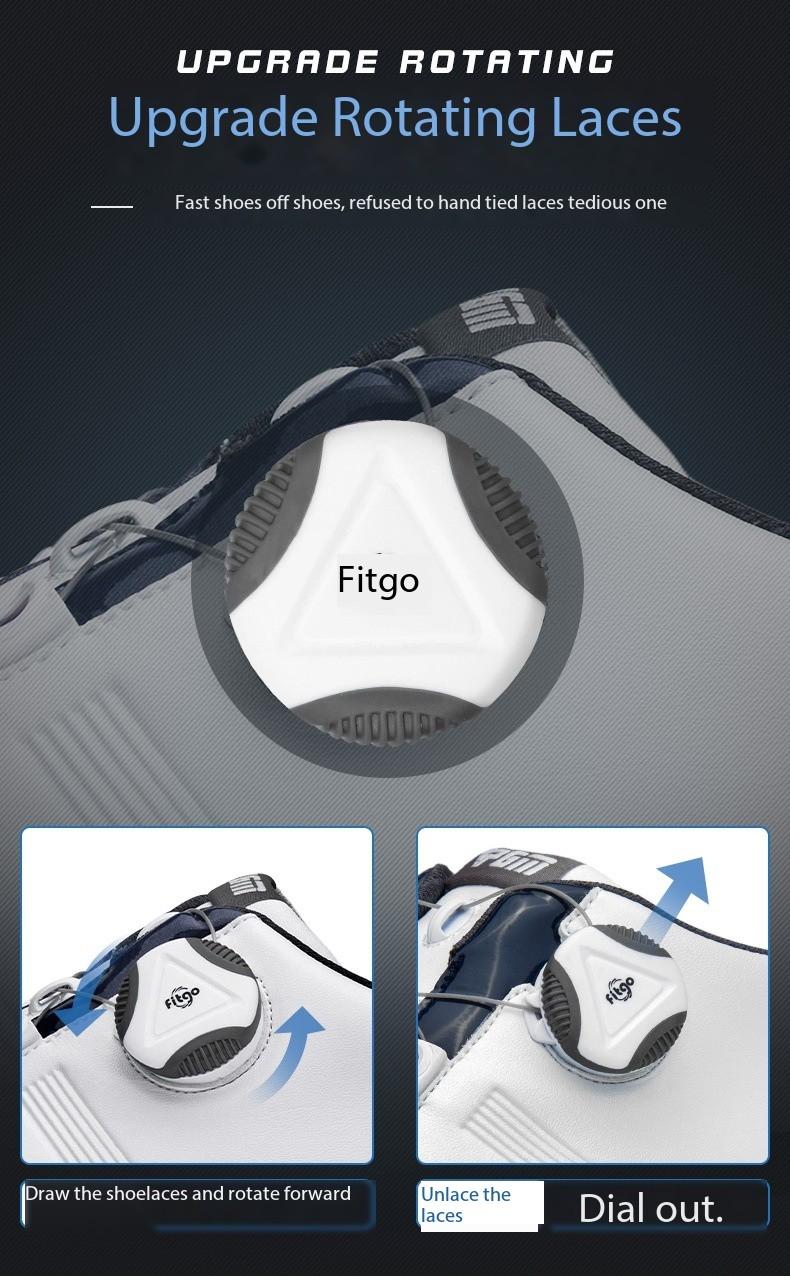Product Introduction of [PGM] Mens Waterproof Golf Shoes BOA Fit System Rotating Lace Soft Spikes All Terrain Traction Quick Dry Midsole Tour Ready Design Xz164 13