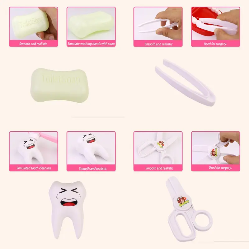 35pcs/set Doctor's Kit Toy, Pretend Play Medical Kit For Kids, Pretend Play Toy For Children's Gift 3