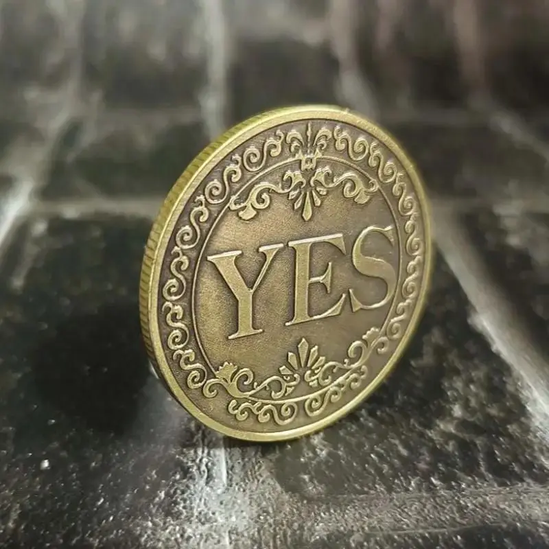 Yes No Decision Maker Lucky Coin, 1 Count Double-sided Commemorative Coin, Collectible Gift for Friends, Classmates, Family 7