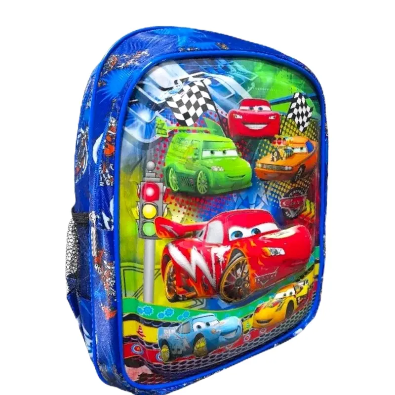 MOBIL CARS TAS ANAK SEKOLAH SD TK PAUD 3D TIMBUL LAMPU LED Setrip Tas Punggung Karakter Kartun Motif Fashion