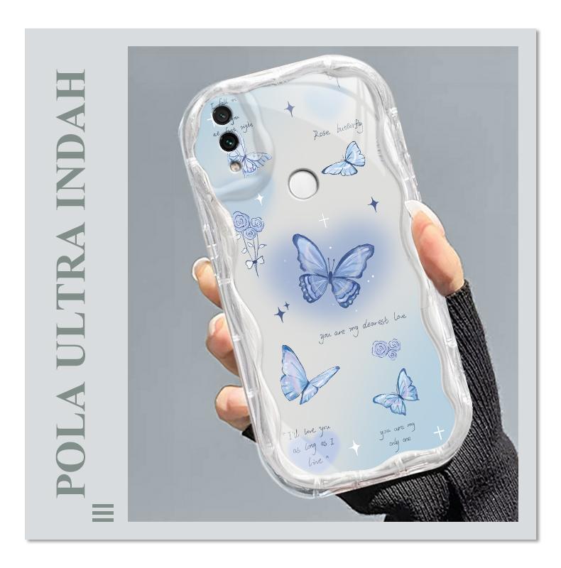 Product Introduction of Casing hp RedmiNote7/Note7PRO/Note7S  Kupu-kupu lucu transparan gelombang soft shell wanita mewah ringan kelas atas all-inclusive anti-fall case 42