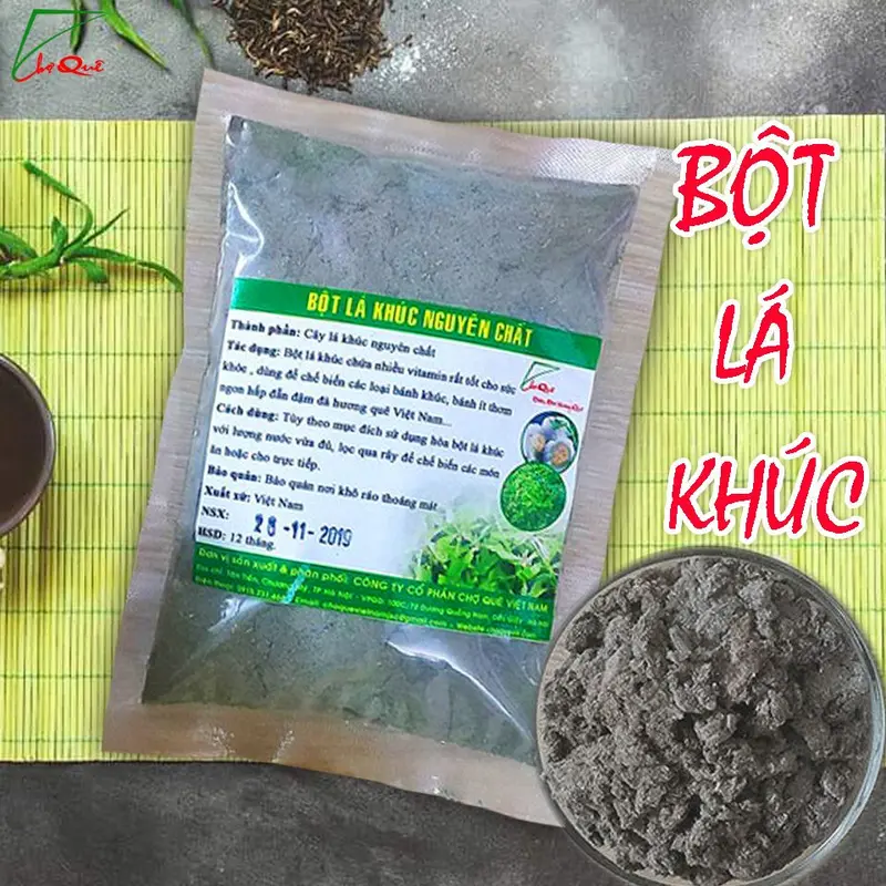 Bột lá khúc nguyên chất sấy lạnh Chợ Quê 50g 2