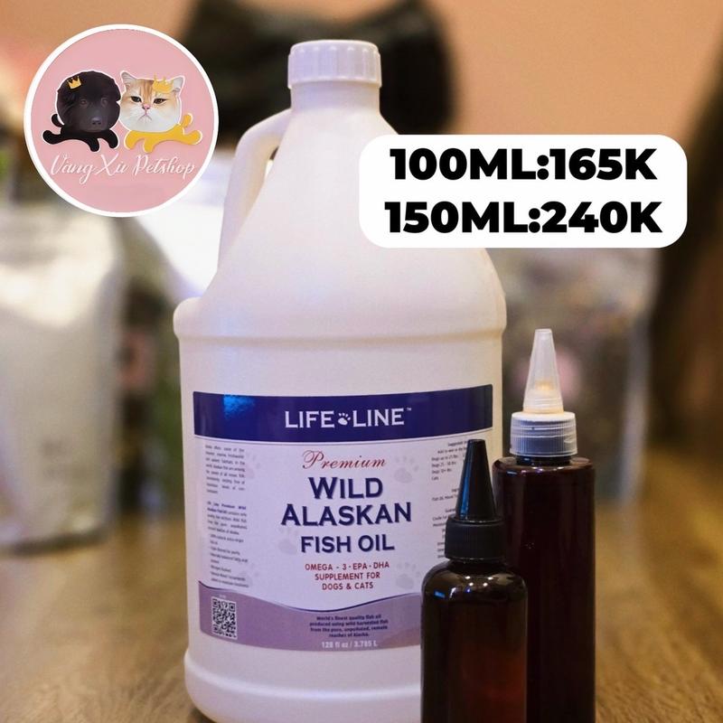 Dầu cá hồi dưỡng lông cho chó mèo nhà Cậu Vàng