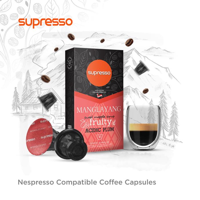 Gambar Supresso Manglayang Coffee Capsules | Nespresso Compatible dari INDRACO Store Kab. Gresik Tokopedia