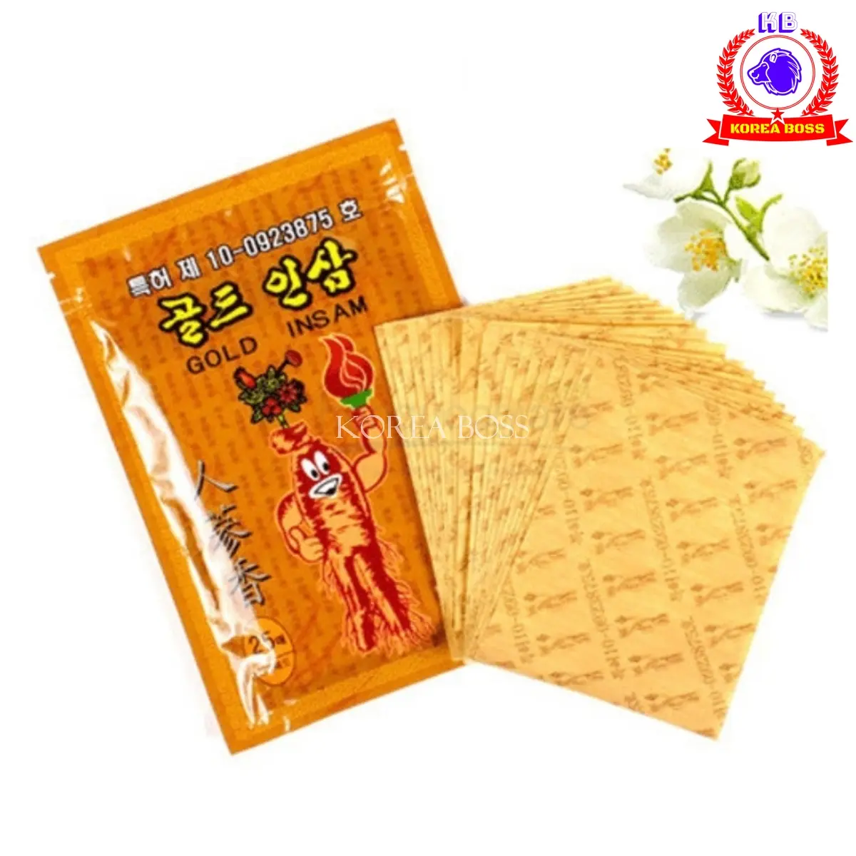 Cao dán hồng sâm hàn quốc Insam vàng, gói 25 miếng - Miếng dán sâm giảm đau