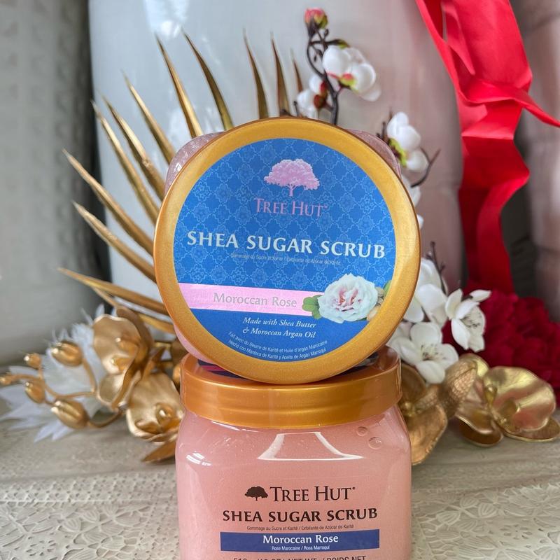 TreeHut- Moroccan Rose Sugar Scrub  Shea Sugar Scrub: FLORAL. Tẩy tế bào chết cơ thể và dưỡng da 7