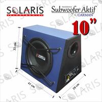 Gambar SUBWOOFER AKTIF 10 Inch BASSTUBE Carman CM-1011 - Biru dari Solaris Electronic Kota Administrasi Jakarta Barat 5 Tokopedia