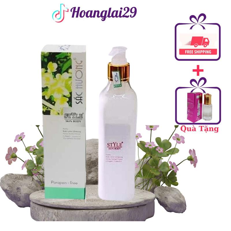 Kem Body Sắc Hương Dưỡng Thể 250ml tặng kèm nước hoa mini siêu thơm Women Nữ Làm Đẹp Da