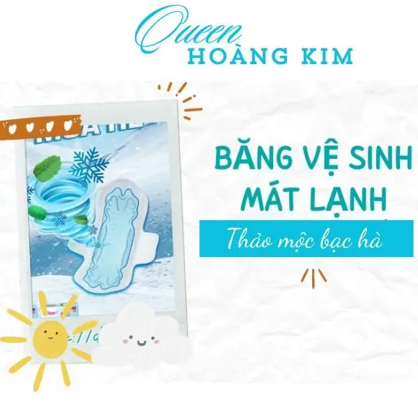 [ 10 Gói Tặng 2 ] Băng Vệ Sinh The Mát Thảo Mộc Cực The Mát Dùng Ngày NhiềuGói 8 Miếng Bề mặt Bông 7