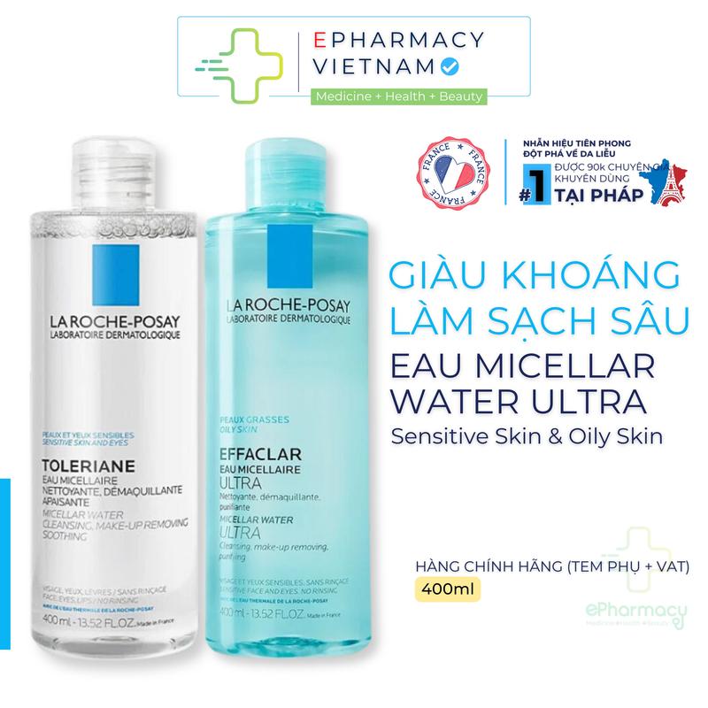 [HÀNG CTY] Nước Tẩy Trang LA ROCHE-POSAY Micellar Water Ultra Dành Cho Da Dầu Mụn, Da Nhạy Cảm